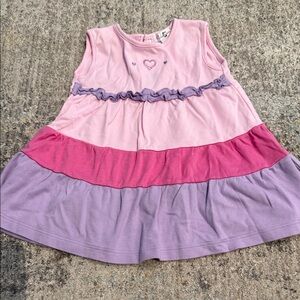 Kissy Kissy Pink and Purple Tiered Dress